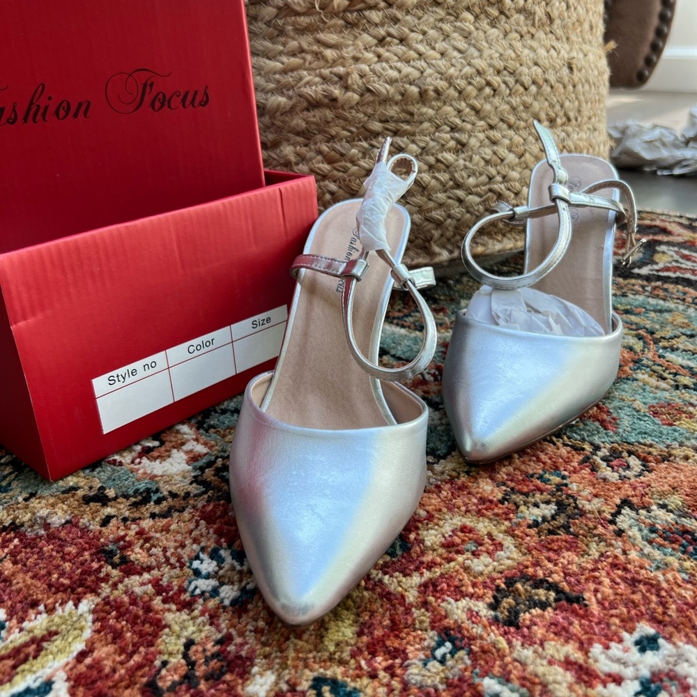 Silver Women's Heels